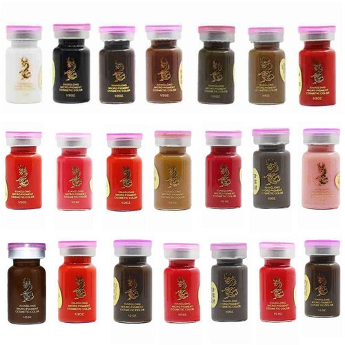 21Color Tattoo Ink Set Permanent Makeup Eyebrow Ink Pigment Microblading M5I2 - Imagen 8 de 33