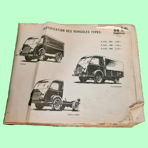 catalogue véhicules Renault armée militaire croquis 1963 pièces de rechanges - Foto 2 di 14