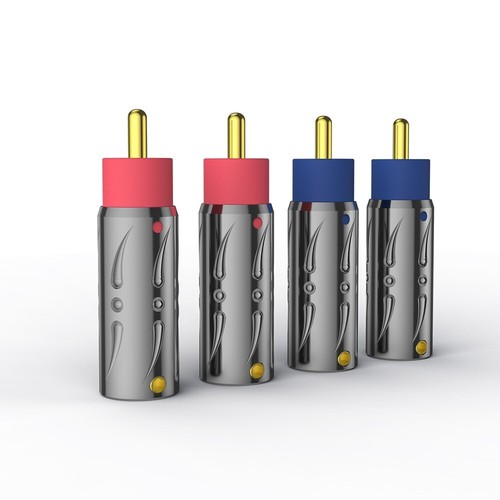 4PCS Viborg VR105G RCA Stecker Reines Kupfer 24K Vergoldete HIFI Audio Plug - Picture 3 of 23