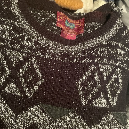 15 VINTAGE 80s 90s Mens SWEATER LOT Winter Geometric Fair Isle Aztec RESELLER - Picture 11 of 18