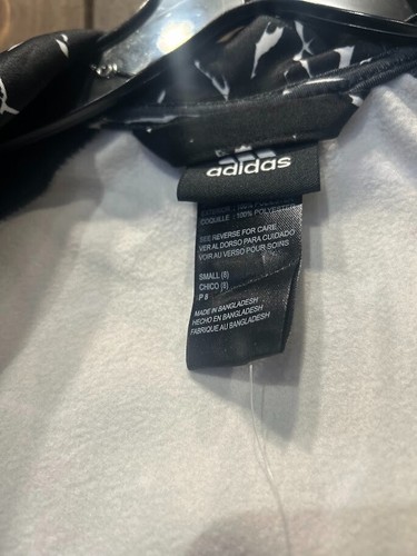 Adidas Big Kids Crackle Hoodie Black/White Size Xlarge(18) BH3293 #s36 - Picture 4 of 6