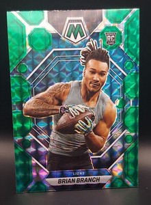 2023 Panini Mosaic Football BRIAN BRANCH Rookie RC Green Mosaic #287