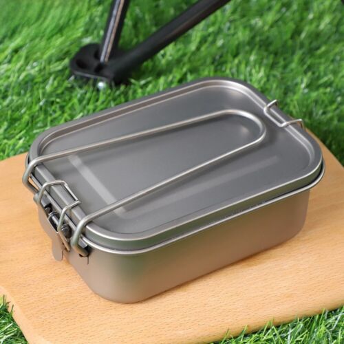 Pure Titanium Bento Dinner Box Leak-Proof Lunch Box Containers for Camping Home - Afbeelding 11 van 17