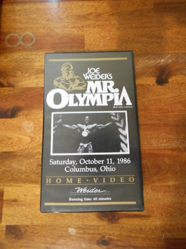 MR OLYMPIA 1986 bodybuilding VHS muscle contest video LEE HANEY