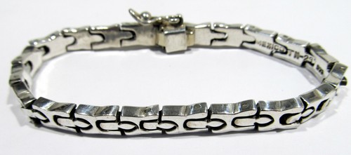 Mexican Chunky 925 Silver Link Various Styles Choice H Y Modern Accents 7" - Picture 5 of 18