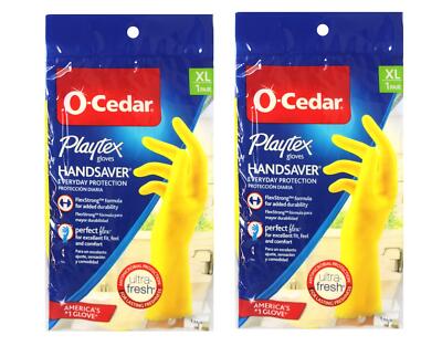 Playtex Handsaver Gloves, Reusable Cleaning Gloves, Size Extra Large, 2 Pairs