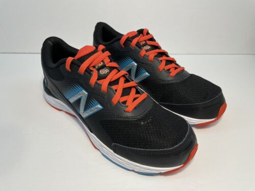 New Balance 680V6 Youth Athletic Running Black/Ghost Pepper Shoe Sneaker Sz 7M - Picture 2 of 12