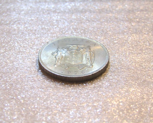 1976 Jamaica 20 Cents F.A.O. unc Coin - Imagen 3 de 5