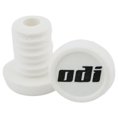 ODI Bar End Plug in Plugs BMX Stunt-Scooter Lenker Stopfen (1 Paar) Weiß