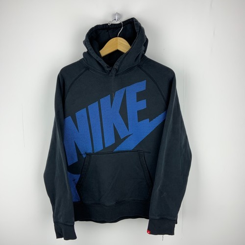 Nike Big Logo Vintage Hoodie Sweatshirt Size XL Bl