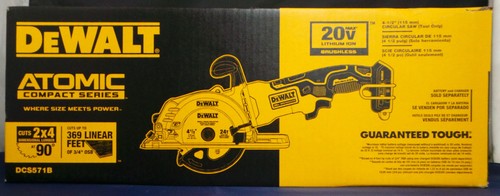 Dewalt DCS571B Atomic Serie 20 V bürstenlos 4-1/2" Kreissäge NUR WERKZEUG NEU