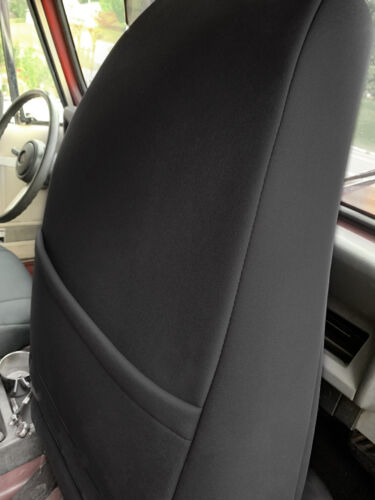 Front Rear BLACK Custom Neoprene Seat Covers For 1991-1995 Jeep Wrangler YJ 4WD - Picture 4 of 13