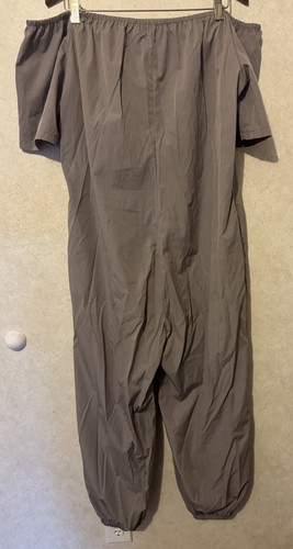 Off Shoulder Women’s One Piece Baggy Jumper Stretch Buttons Fashion 2X - 第 12/14 張圖片
