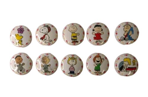 SNOOPY PEANUTS Vintage Cabinet Knobs Drawer Pulls Set of 10