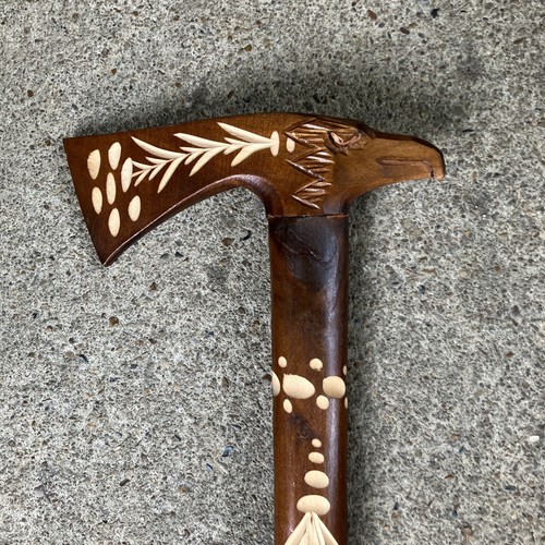Polish Highlander hand carved walking stick 343/4” - Picture 2 of 12