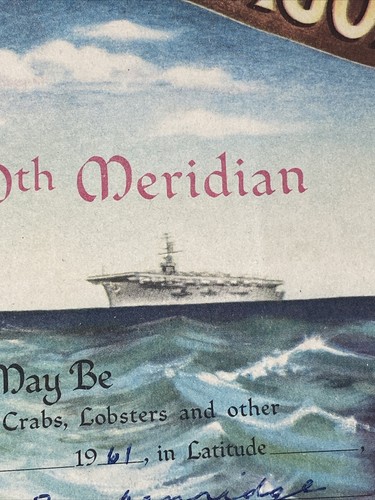 1961 Domain of the Golden Dragon USS JC Breckengridge U.S.N. & MSTS Certificate - Picture 11 of 15