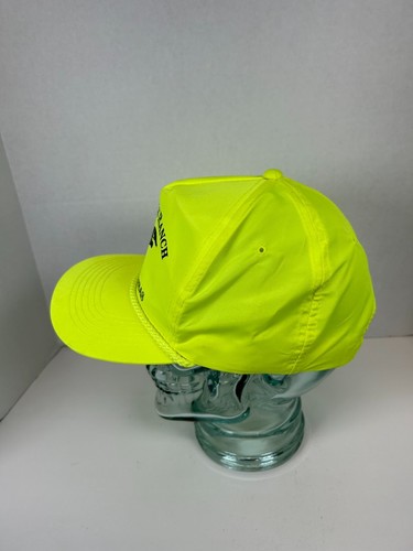 Ringneck Ranch Tipton Kansas Rope Trucker Hat Cap Hi-Viz Neon Green Hunting - Picture 2 of 6