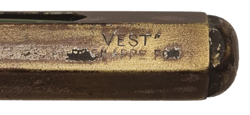 VEST Pocket Brass Spirit Level Vintage Woodworking Wood Carpentry DIY Levelling - Picture 3 of 7