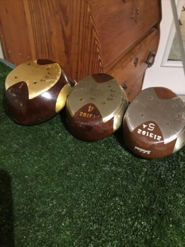 Kenneth Smith Vintage Kansas City Driver 4-5 Woods Set Steel Shafts - Picture 2 of 10