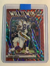 2021 Panini Mosaic Will to Win Mosaic Red Prizm Randy Moss #WW-19 HOF
