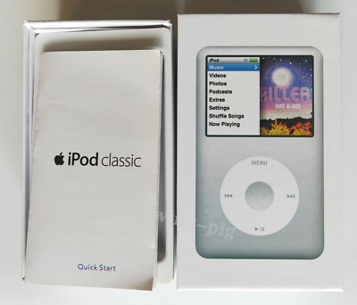 ジャンク品　箱付き　iPod Classic silver 160GB Apple iPod classic 7th Generation Silver (160GB