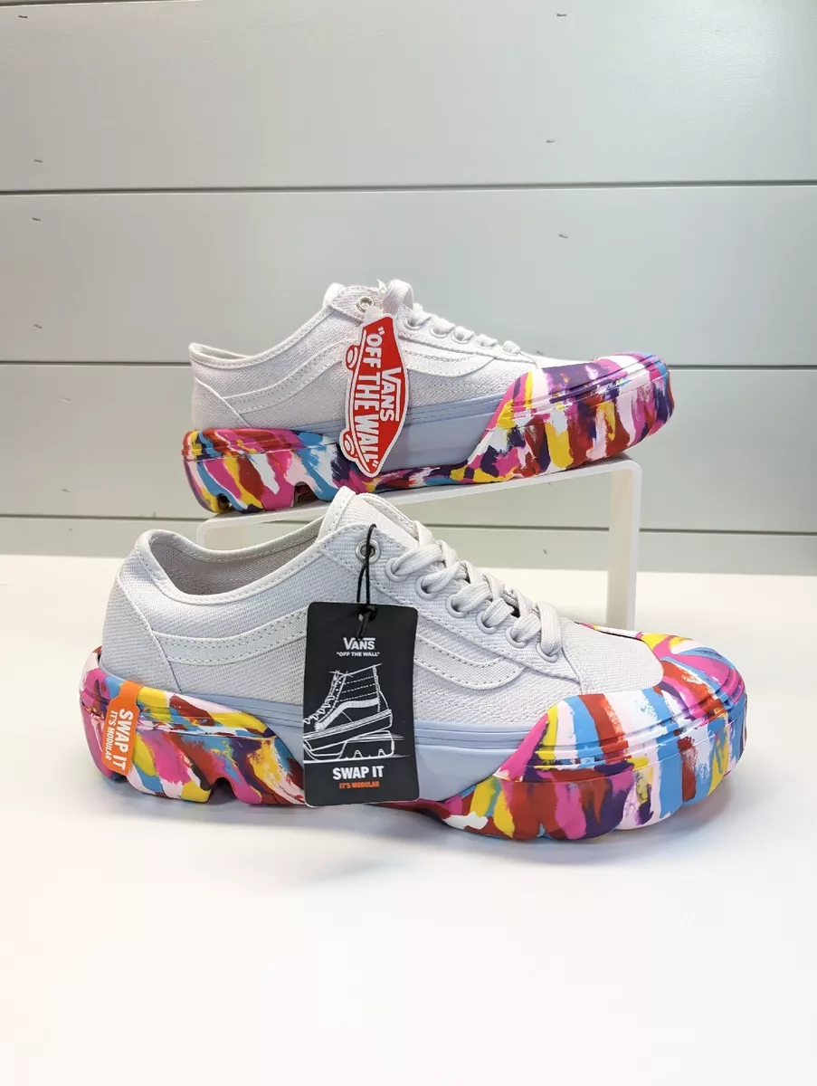 Rainbow vans in store hot sale