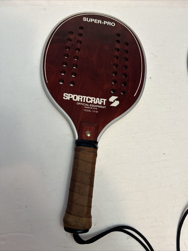 VINTAGE SUPER-PRO SPORTCRAFT HERGESTELLT IN USA HOLZPADDEL. PAAR SUPER-PRO PADDL - Bild 6 von 24