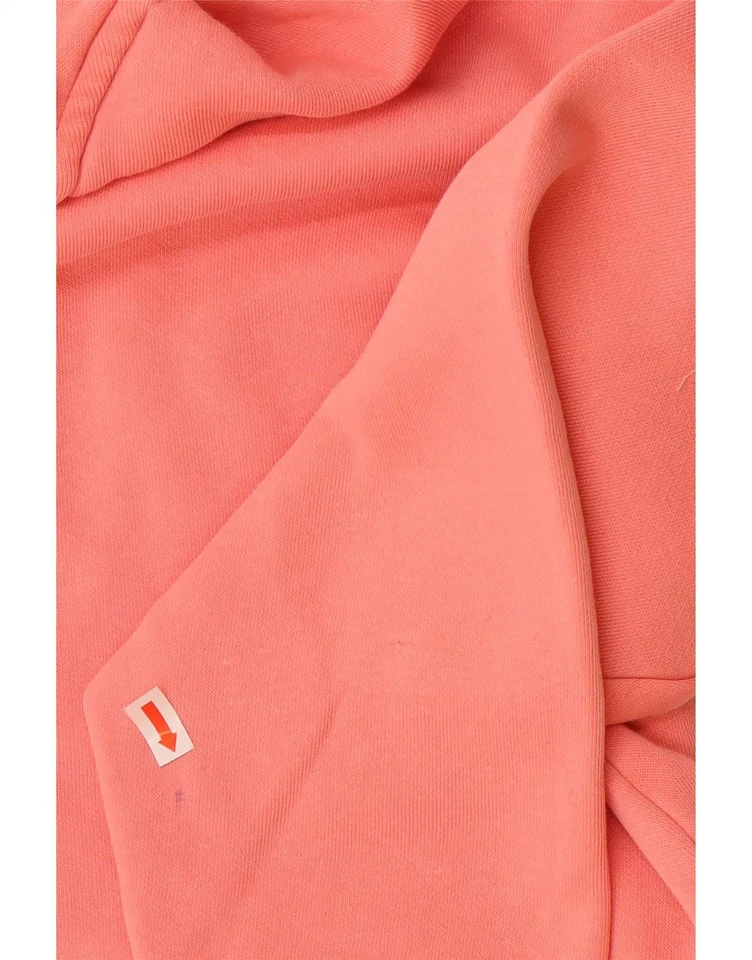 PUMA Womens Oversized Crop Graphic Hoodie Jumper UK 6 XS Pink Cotton AM01 - Image 4 of 4