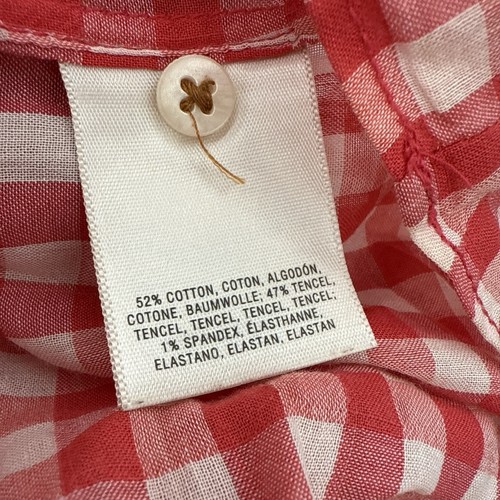 Anthropologie Holding Horses Top Bluse Gr. 2 rot weiß Gingham Popover Devon - Bild 4 von 9