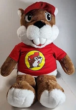 Buc-ee’s Plush Beaver Large 28” Stuffed Hat T Shirt TX Gas Station Mascot Bucees