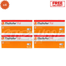 4x Maltofer Fol Chewable Tablets Iron Deficiency 30's Free Shipping