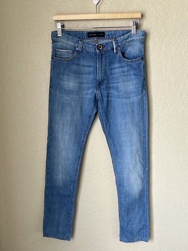 Etro Cotton Linen Blend Slim Jeans