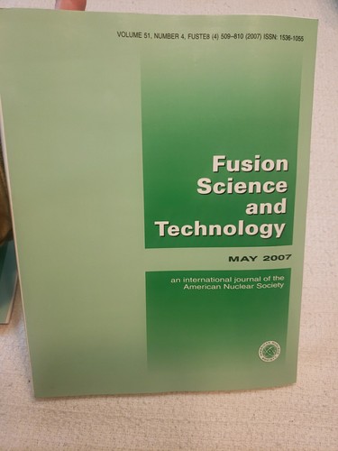 Fusion Science & Technology American Nuclear Society Paperback 2007 Lot - Picture 5 of 12