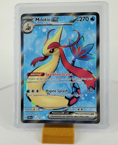 Pokémon TCG Milotic EX 2024 SV08 Wogende Funken Ultra Rare Holo Karte #217/191