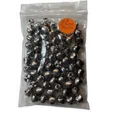 69-Piece Silver Jingle Bells - Perfect for Crafts, 3/8 Inch" vn
