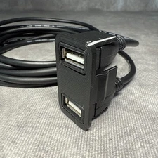 92-00 Civic / 94-01 Integra Dual USB Extension Kit - Horizontal Smooth