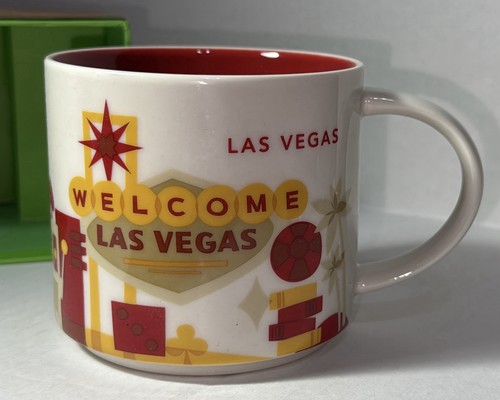 Starbucks LAS VEGAS coffee Cup Mug 14oz You Are Here 2016 NEW IN BOX - Picture 2 of 10