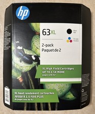 HP 63XL Black & Tri-Color Combo Ink Cartridges L0R44BN Exp.05-2023