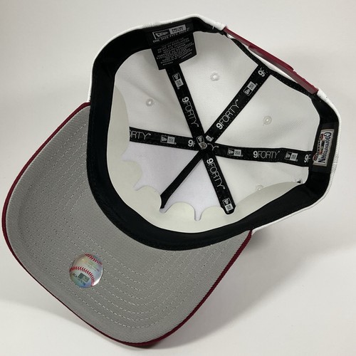New Era New York NY Yankees Exclusive Maroon 9FORTY A-Frame Snapback Hat Cap - Picture 4 of 9
