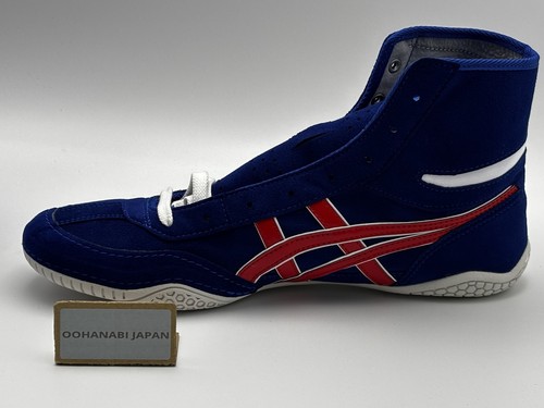 Zapatos de Boxeo de Lucha ASICS EX-EO EE. UU. 9 27 cm Azul x Rojo Nuevos - Imagen 5 de 17