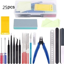 25pcs DIY Gundam Model Tools Kit Modeler Car Repair Fix Hobby Building Craft Set