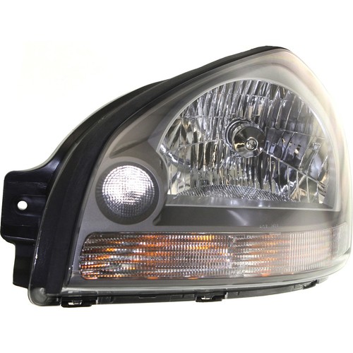 Left and Right Headlights For Hyundai Tucson 2005-2009 Halogen w/ Bulbs w/ Clear - Picture 5 of 12