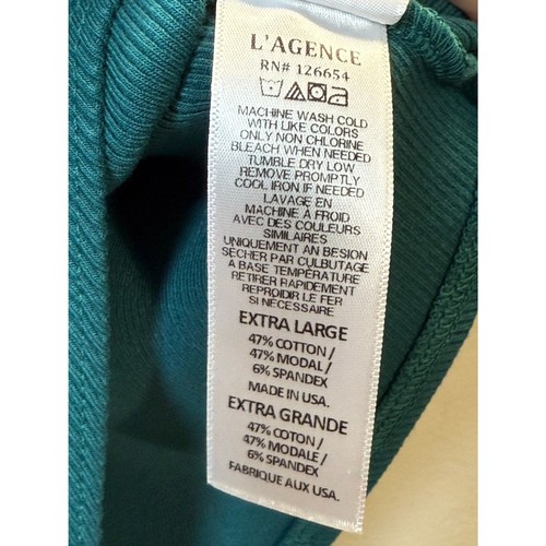 LAgence Nica Tanktop-Body mit U-Ausschnitt Damengröße XLarge dunkel türkis dehnbar - Bild 8 von 8