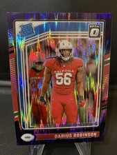 2024 Donruss Optic Darius Robinson Rated Rookie Purple Shock #225 Cardinals