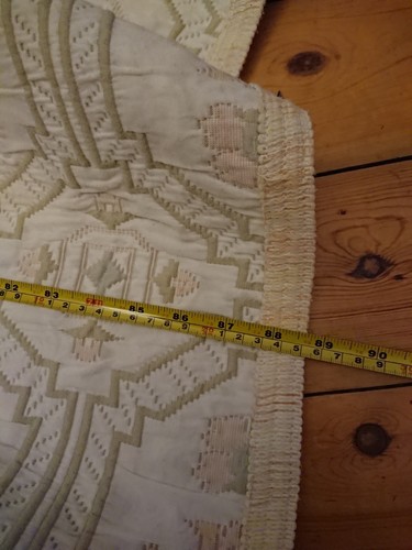 Vintage Blanket Double Or King bed Portugal Patterned Bedspread Retro - Picture 6 of 13