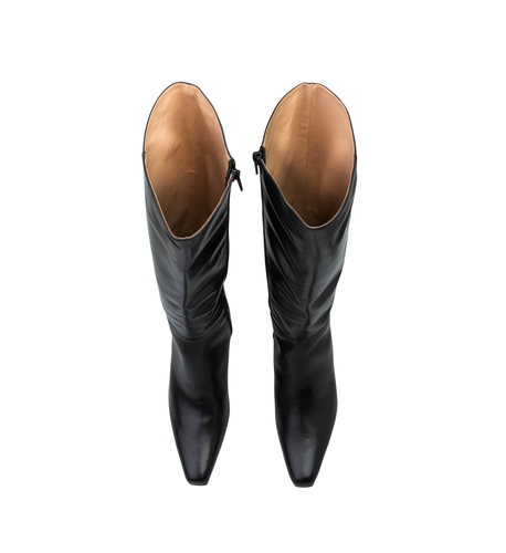 Bared Footwear Firetail Black Boxed Leather Knee High Boots Size 41 #7178 - Picture 5 of 18