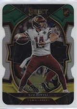 2022 Panini Select Concourse Green & Yellow Prizm Die-Cut Sam Howell #76 06or