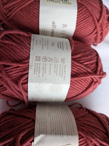 Rowan All Seasons Cotton Yarn shade 223 - 4 x 50g balls - 60% Cotton - Picture 6 of 8