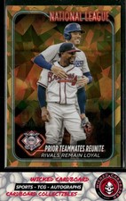 Albies / Freeman 2024 Topps Chrome Sapphire Gold #481 /50 Braves / Dodgers