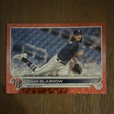 Topps 2022 Series 1 Red Foil Tyler Glasnow #302 Tampa Bay Rays /199
